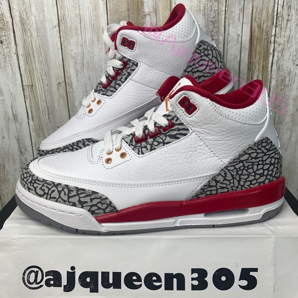 Air Jordan 3 Retro GS Cardinal Red